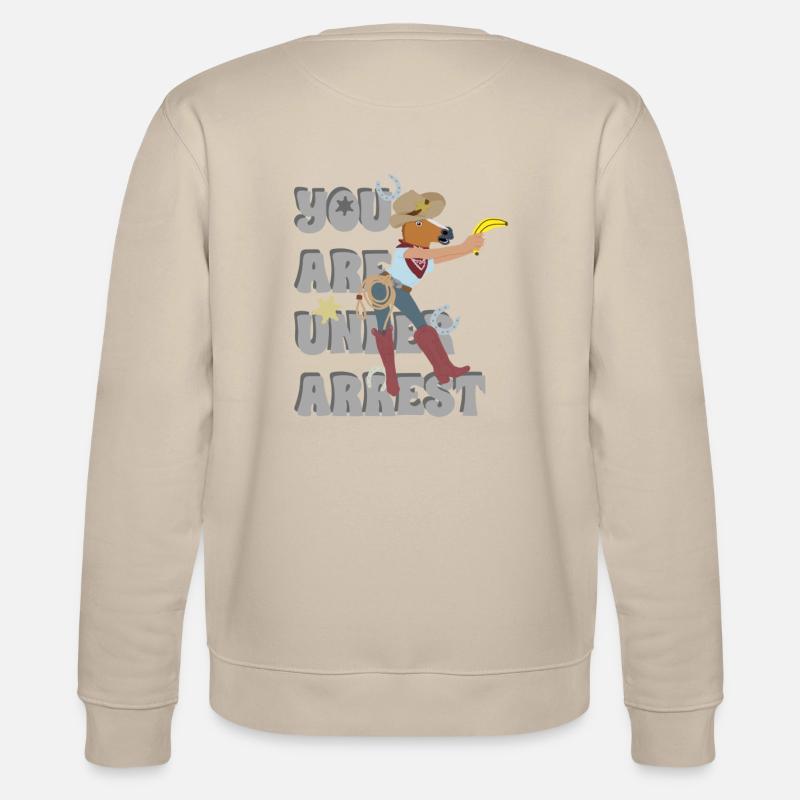 Sheriff Pferd - Stanley/Stella Unisex Bio-Sweatshirt CHANGER  - Beige