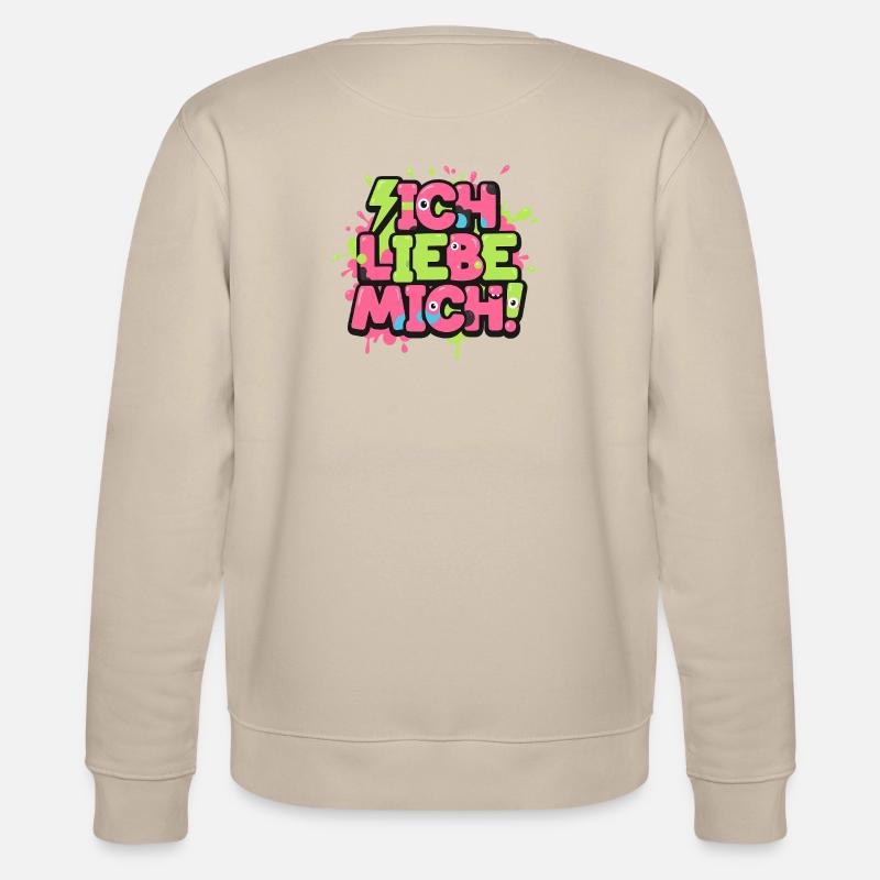 Ich Liebe Mich Graffiti Design - Stanley/Stella Unisex Bio-Sweatshirt CHANGER  - Beige
