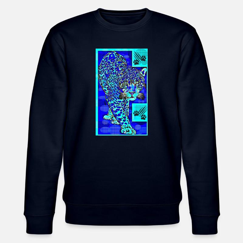 Der blaue Leopard - Stanley/Stella Unisex Bio-Sweatshirt CHANGER  - Navy