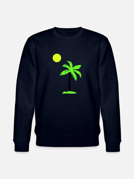 palm tree - Stanley/Stella CHANGER Unisex Organic Sweatshirt - navy