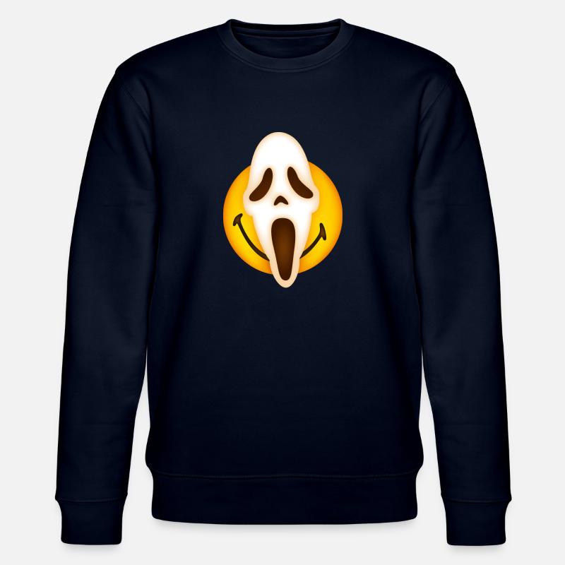 Smiley Scream Mask - Stanley/Stella Unisex Bio-Sweatshirt CHANGER  - Navy