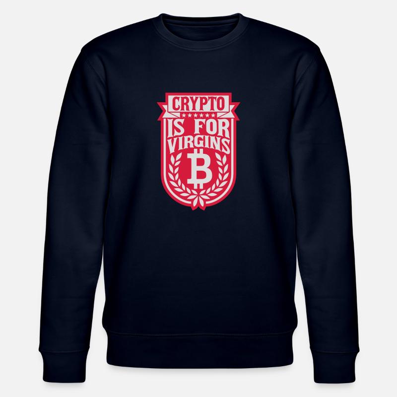 Crypto est pour les vierges - Sweat bio CHANGER Stanley/Stella Unisexe - marine
