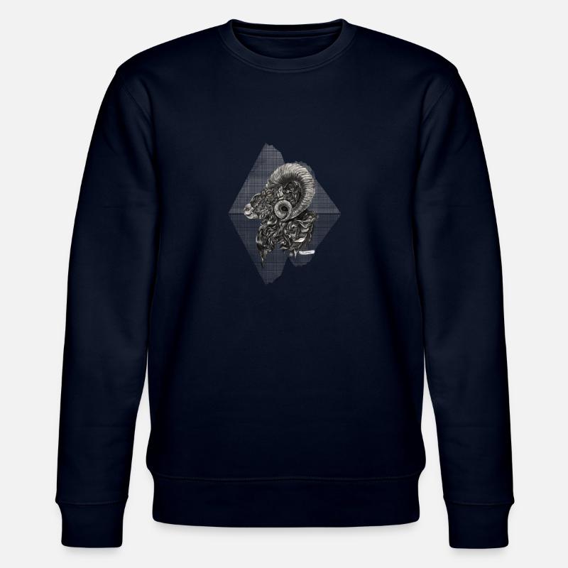 Widder Sternzeichen - Stanley/Stella Unisex Bio-Sweatshirt CHANGER  - Navy
