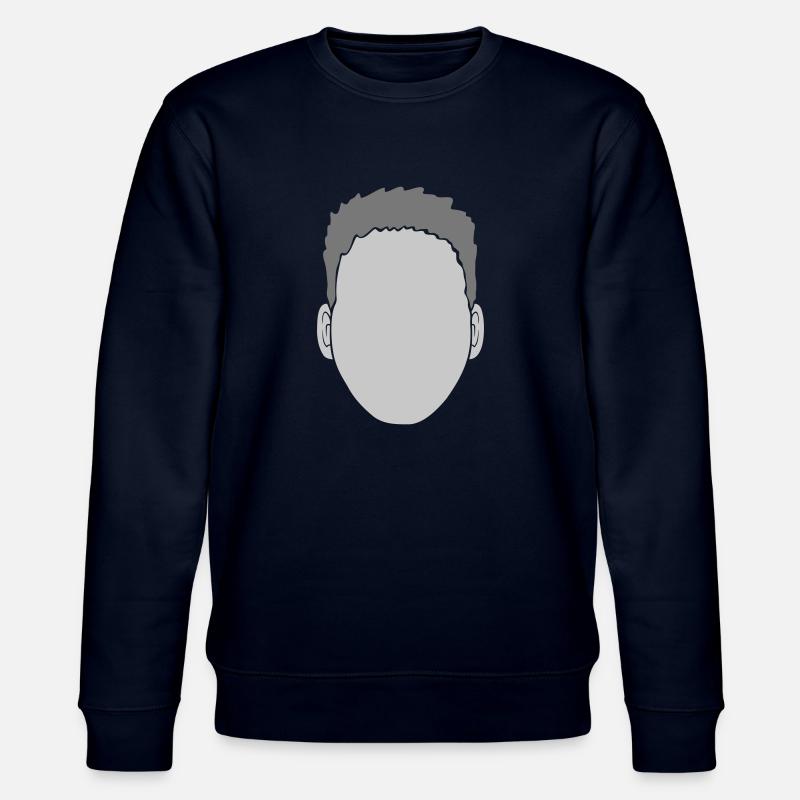 Empty Face Head Design - Stanley/Stella CHANGER Unisex Organic Sweatshirt - navy