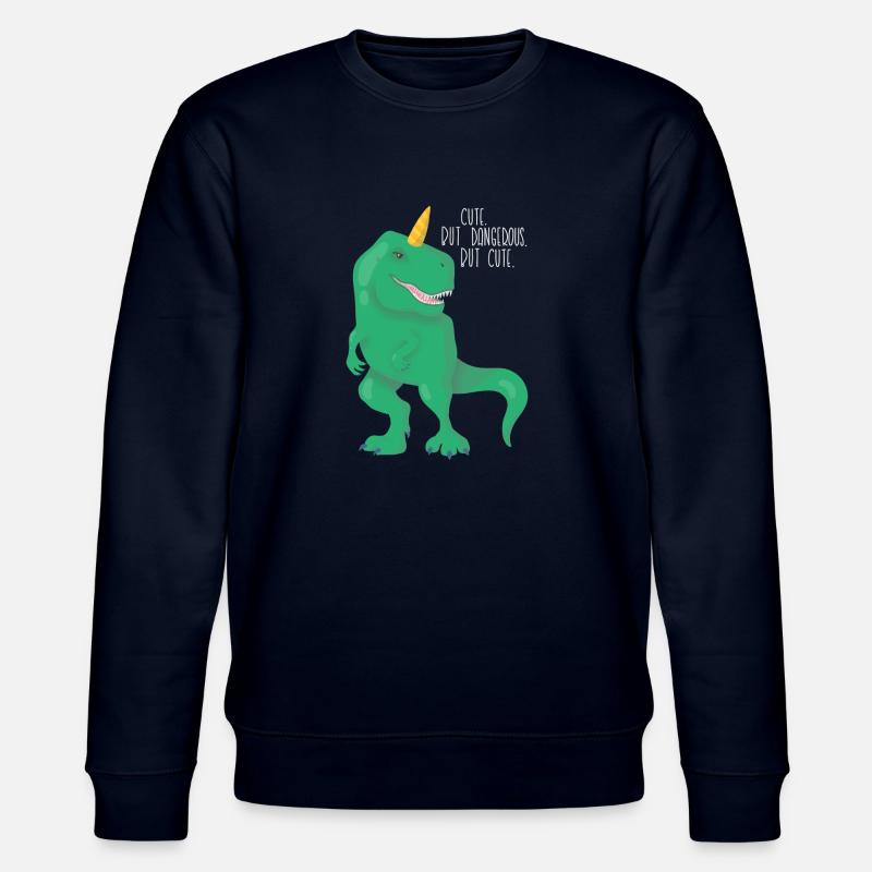Dino Einhorn T-Rex - Stanley/Stella Unisex Bio-Sweatshirt CHANGER - Navy