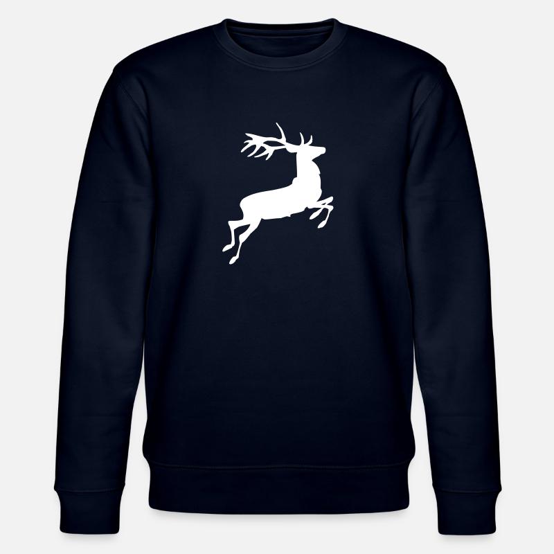 Springender Hirsch - Stanley/Stella Unisex Bio-Sweatshirt CHANGER  - Navy