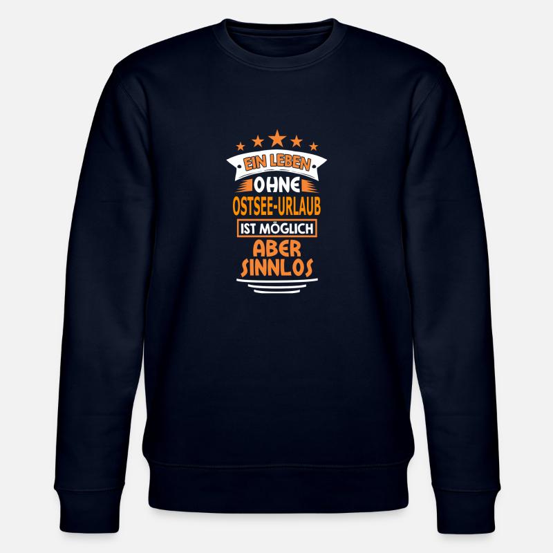 OSTSEE-URLAUB - Stanley/Stella Unisex Bio-Sweatshirt CHANGER  - Navy