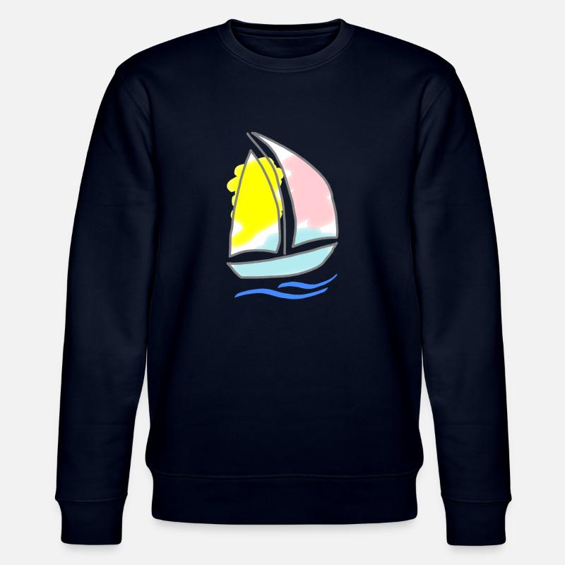 Segelboot 1 - Stanley/Stella Unisex Bio-Sweatshirt CHANGER  - Navy