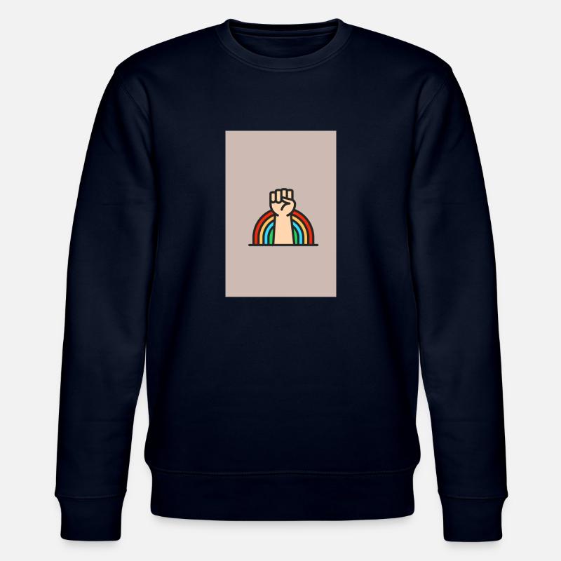 One love pride - Stanley/Stella Unisex Bio-Sweatshirt CHANGER  - Navy