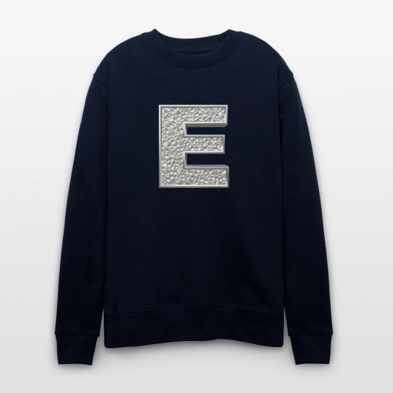 E, lettre, lettre E, initiale, initiale E, monogramme, Sweat bio CHANGER Stanley/Stella Unisexe