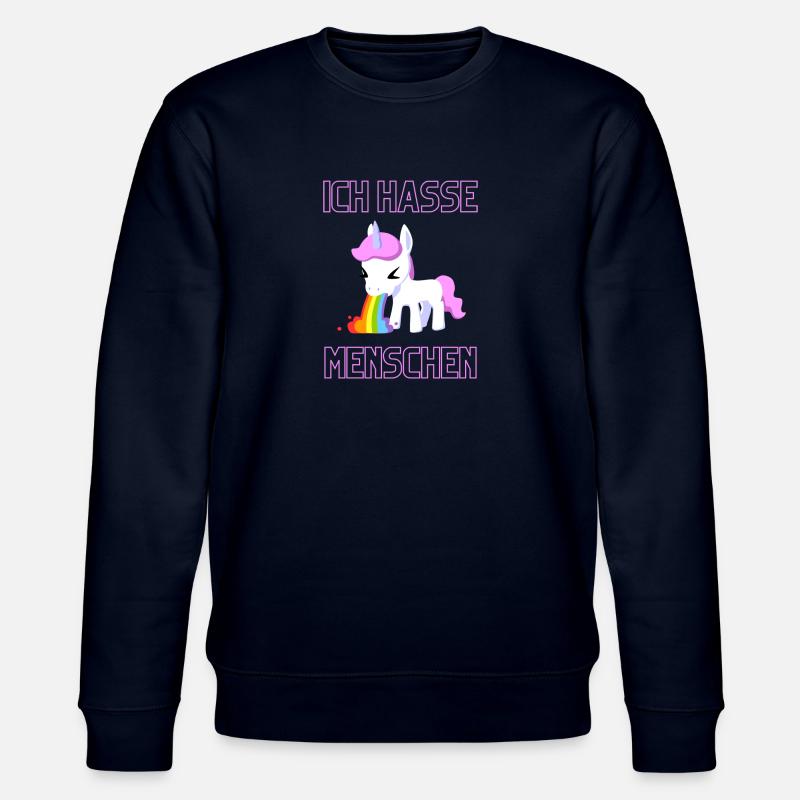 ich hasse menschen - Stanley/Stella Unisex Bio-Sweatshirt CHANGER  - Navy