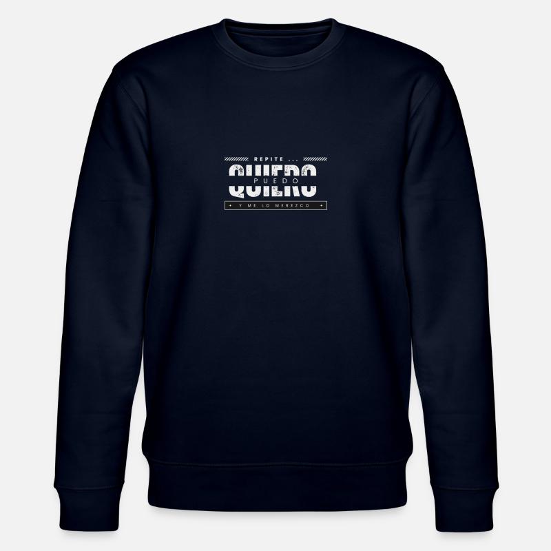 Phrases à méditer - Sweat bio CHANGER Stanley/Stella Unisexe - marine
