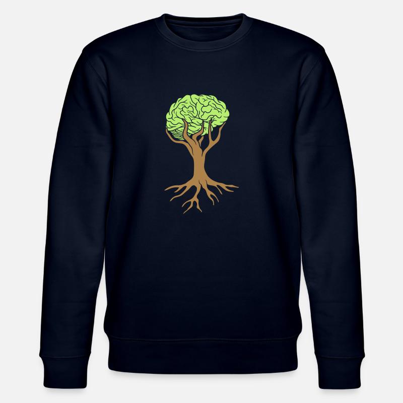 Conception d'arbre de cerveau - Sweat bio CHANGER Stanley/Stella Unisexe - marine