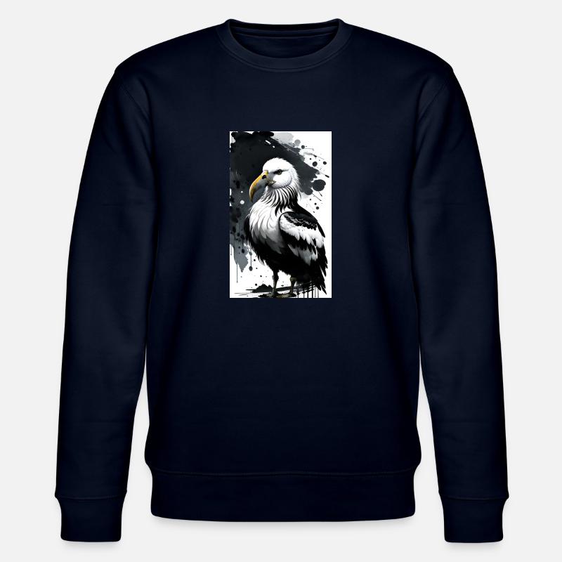Anmutige Möwe am Horizont - Stanley/Stella Unisex Bio-Sweatshirt CHANGER  - Navy