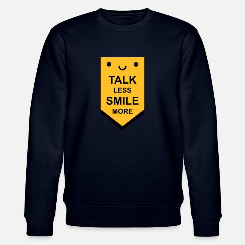 talk less smile more - Stanley/Stella Unisex Bio-Sweatshirt CHANGER  - Navy