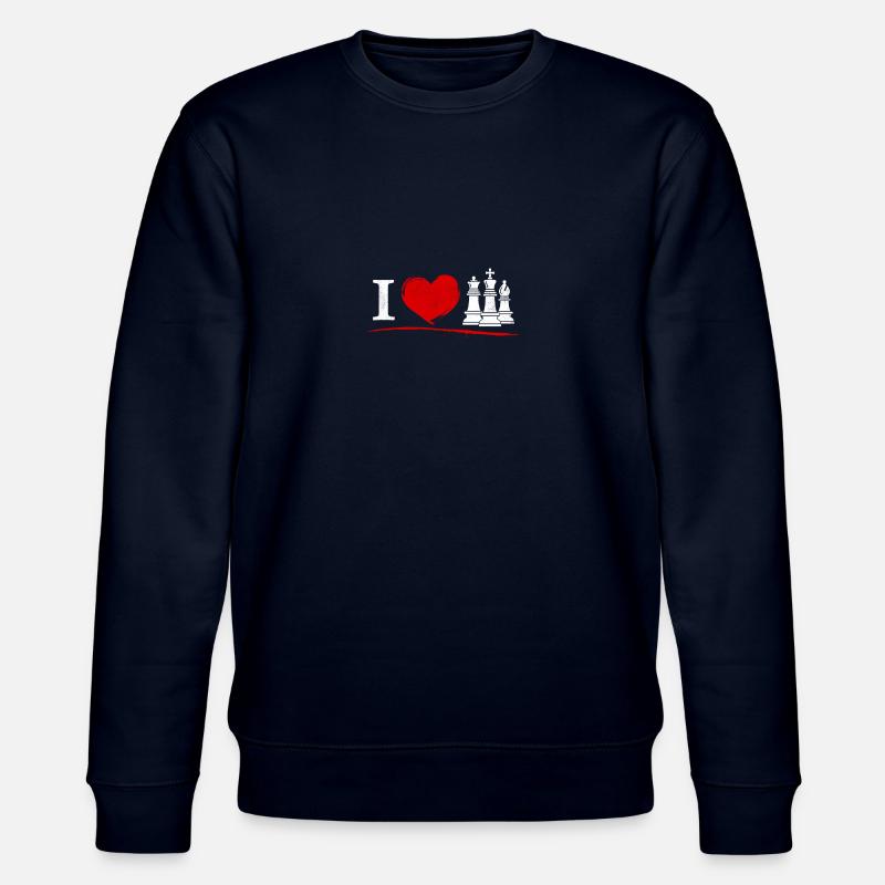 Chess - I love Chess - Stanley/Stella Unisex Bio-Sweatshirt CHANGER  - Navy