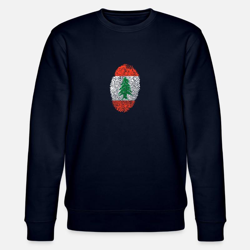 empreintes digitales j'aime LIBANON - Sweat bio CHANGER Stanley/Stella Unisexe - marine