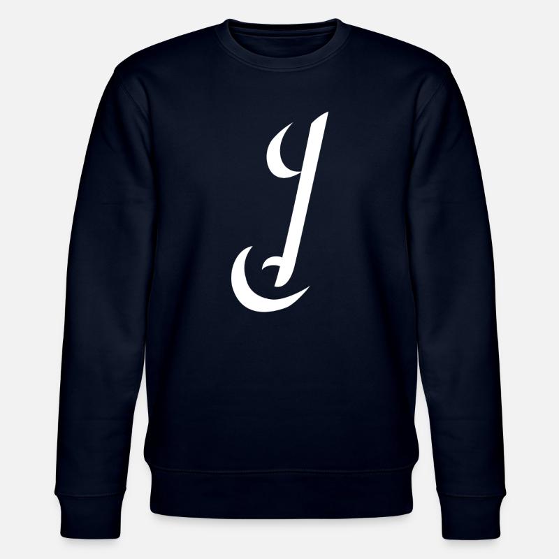 Letter J, Name, der Buchstabe J - Stanley/Stella Unisex Bio-Sweatshirt CHANGER  - Navy