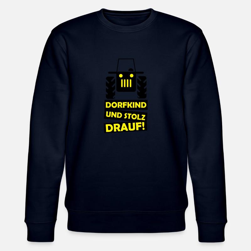 traktor_dorfkind_02 - Stanley/Stella Unisex Bio-Sweatshirt CHANGER  - Navy