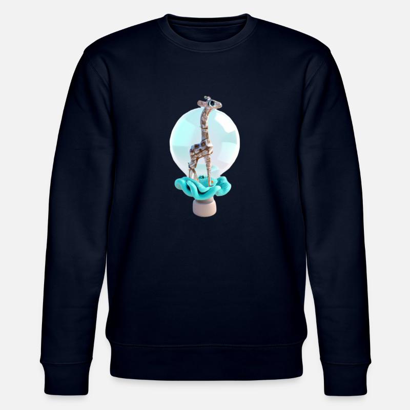 Design Girafe - Sweat bio CHANGER Stanley/Stella Unisexe - marine