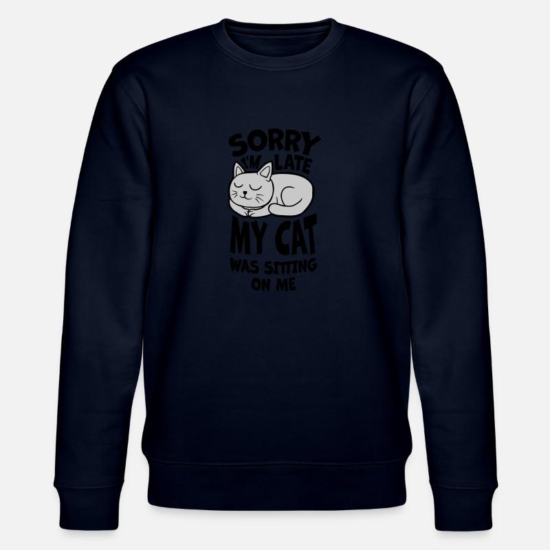 sorry cat was sitting - Stanley/Stella Unisex Bio-Sweatshirt CHANGER - Navy