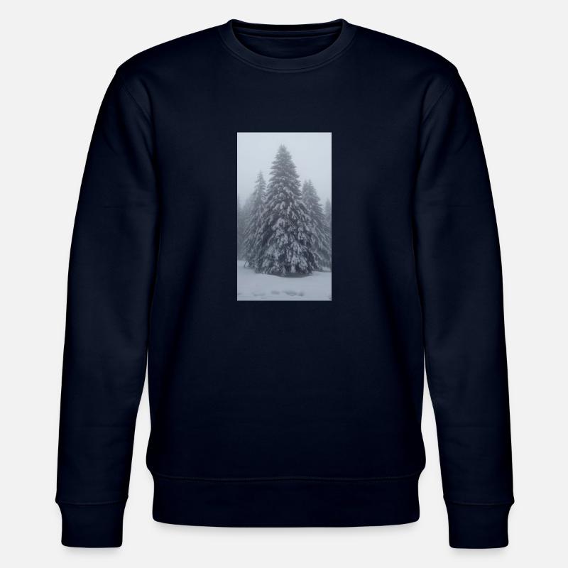 Sapin dans la neige - Sweat bio CHANGER Stanley/Stella Unisexe - marine