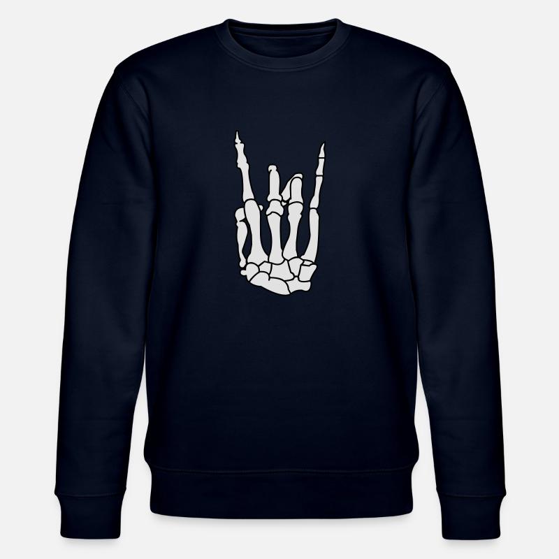 skull_hand_02 - Stanley/Stella Unisex Bio-Sweatshirt CHANGER  - Navy