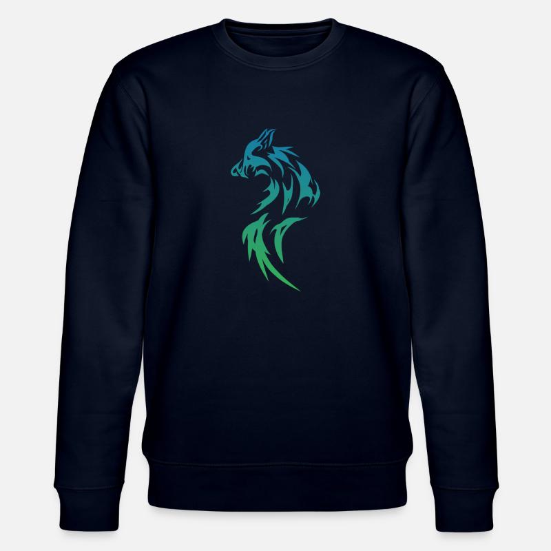 Wolfsilhoutte - Stanley/Stella Unisex Bio-Sweatshirt CHANGER  - Navy