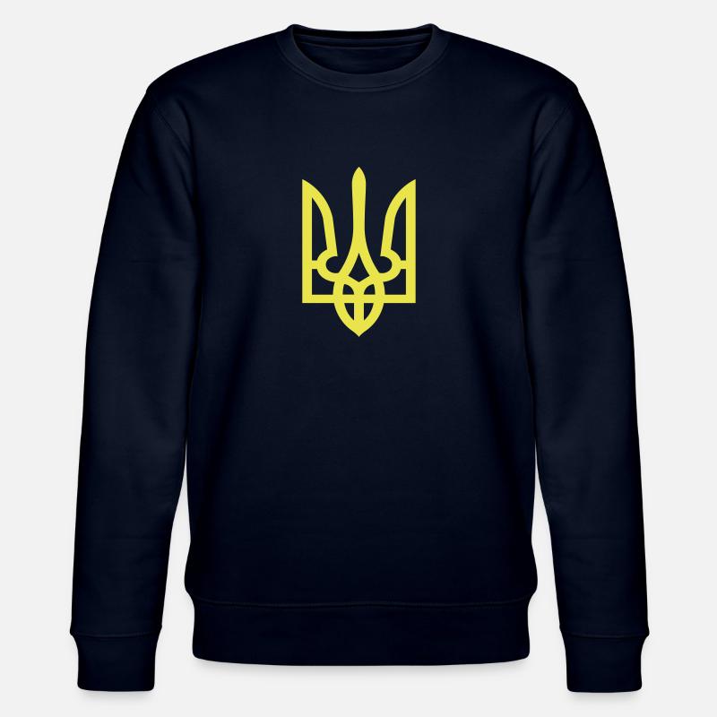 Ukraine Wappen Trident - Stanley/Stella Unisex Bio-Sweatshirt CHANGER  - Navy