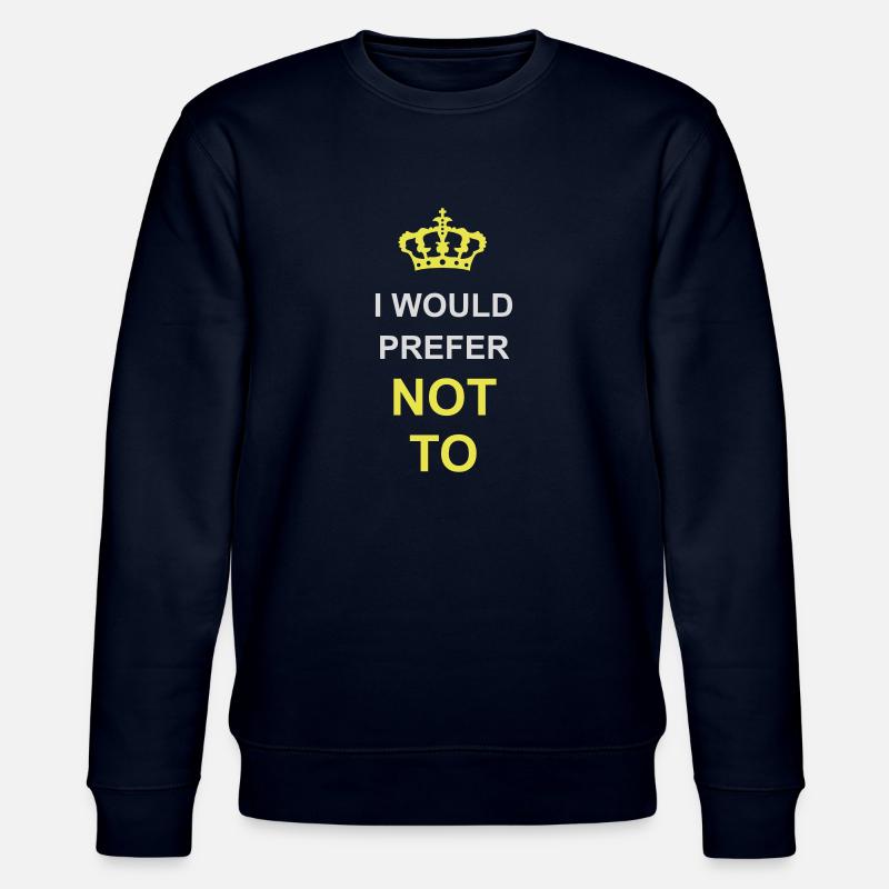I prefer not to - Stanley/Stella Unisex Bio-Sweatshirt CHANGER  - Navy