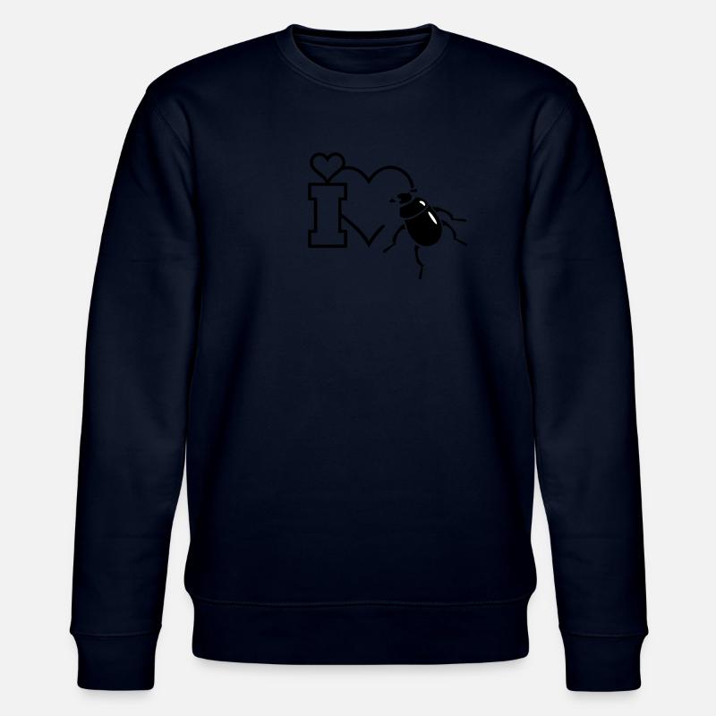 Scarabaeus Käfer / beetle (2c) - Stanley/Stella CHANGER Unisex Organic Sweatshirt - navy