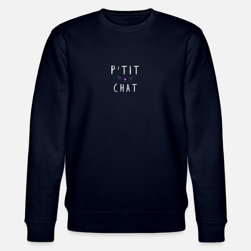 P'tit chat 3 - Stanley/Stella CHANGER Unisex Organic Sweatshirt - navy