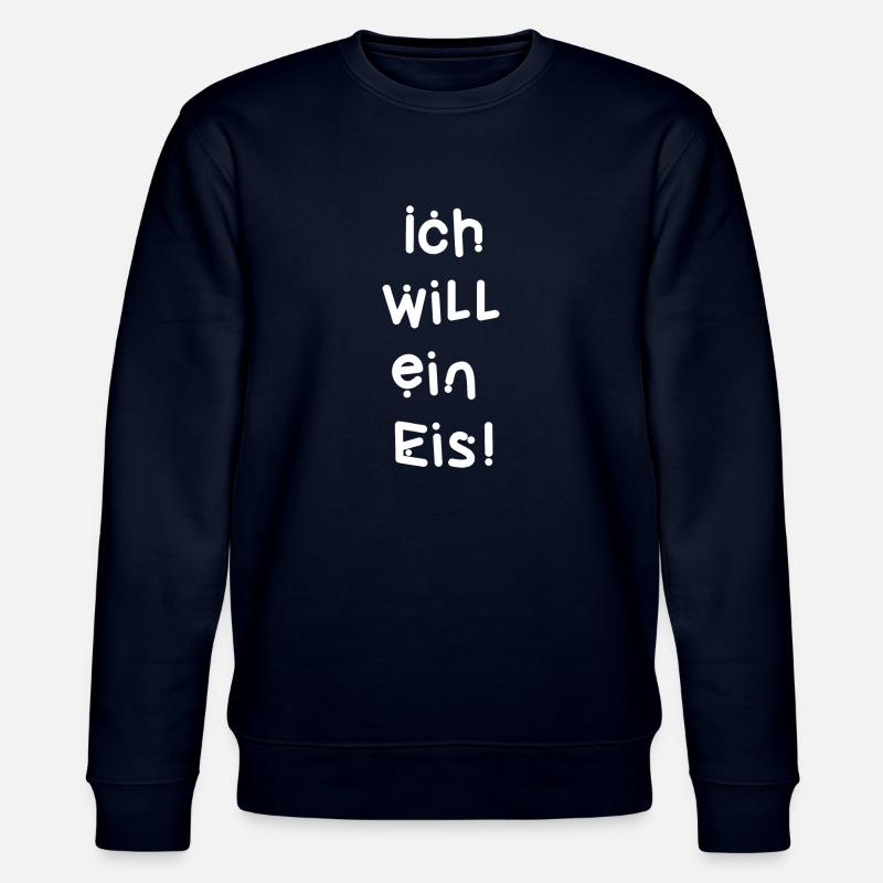 Ich will ein Eis! - Stanley/Stella Unisex Bio-Sweatshirt CHANGER  - Navy