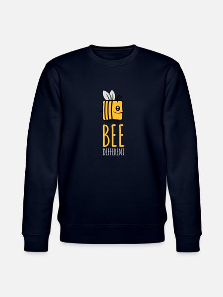 bee different Spruch Quote - Stanley/Stella CHANGER Unisex Organic Sweatshirt - navy