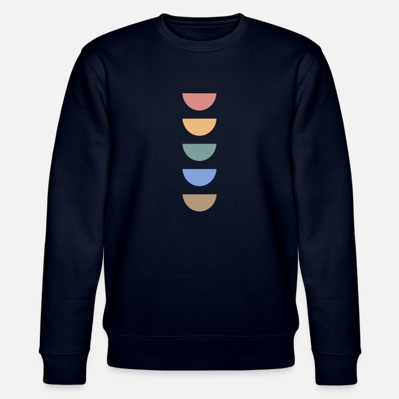 Retro Farb Design - Stanley/Stella Unisex Bio-Sweatshirt CHANGER  - Navy