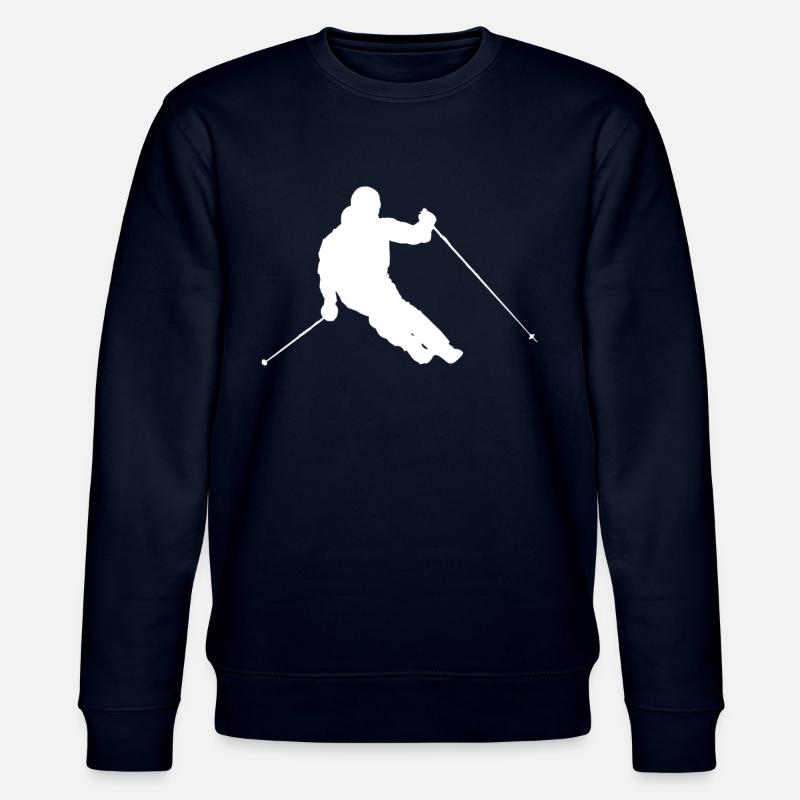 Weisser Skifahrer - Stanley/Stella Unisex Bio-Sweatshirt CHANGER - Navy