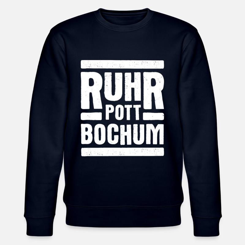 Ruhrpott Bochum Motiv Weiß - Stanley/Stella Unisex Bio-Sweatshirt CHANGER - Navy