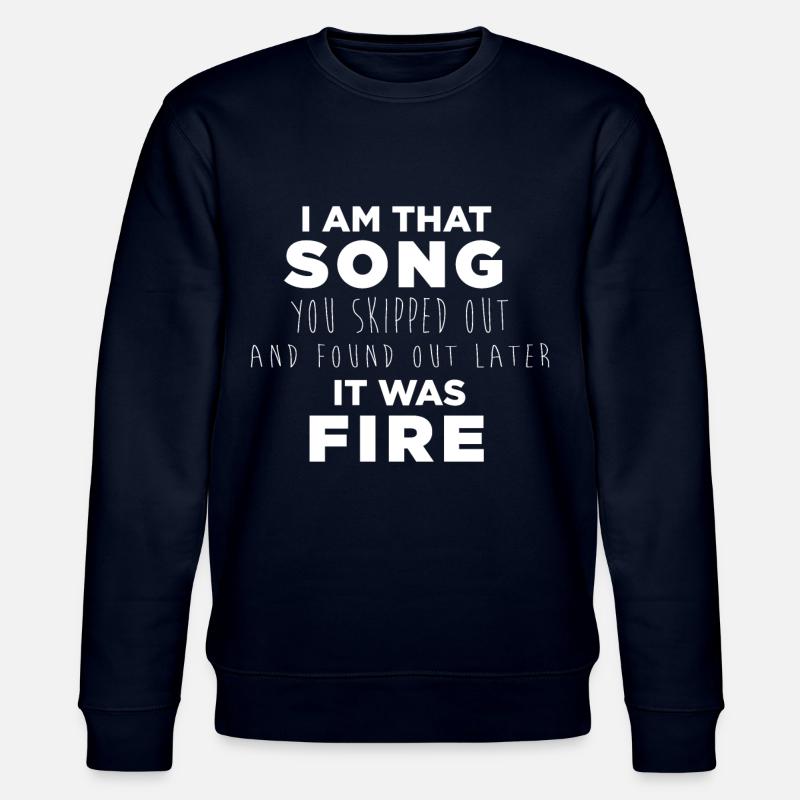 I AM THAT SONG 2eme version - Sweat bio CHANGER Stanley/Stella Unisexe - marine