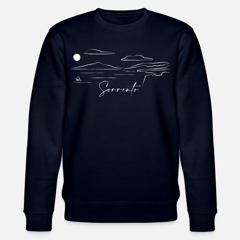 Sorrento Halbinsel Lineart - Stanley/Stella Unisex Bio-Sweatshirt CHANGER - Navy