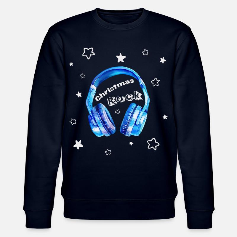 Christmas Rock - cooler Kopfhörer - Stanley/Stella Unisex Bio-Sweatshirt CHANGER  - Navy