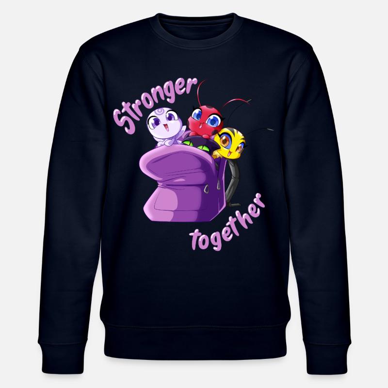 Miraculous Plus Forts Ensemble - Sweat bio CHANGER Stanley/Stella Unisexe - marine