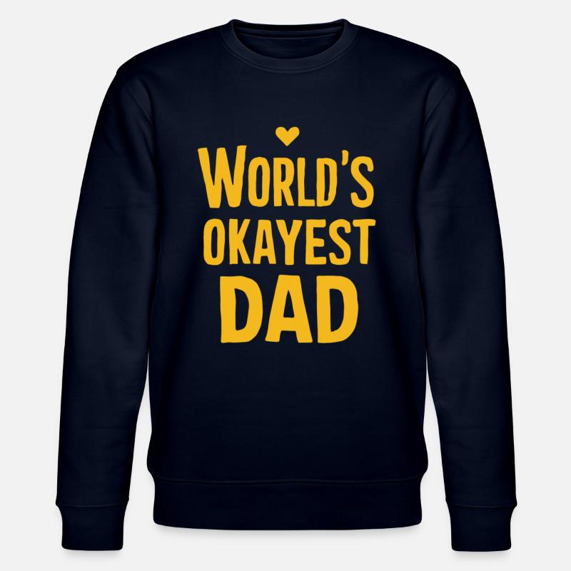 Weltbester Okayester Papa - Stanley/Stella Unisex Bio-Sweatshirt CHANGER  - Navy