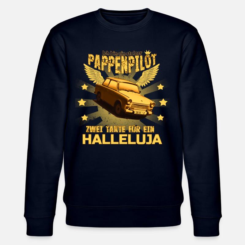 Der einzig wahre PAPPENPILOT 601 Trabi - Stanley/Stella Unisex Bio-Sweatshirt CHANGER - Navy