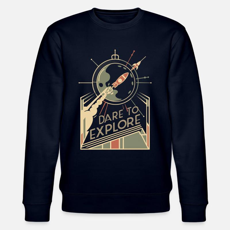 Osez explorer l’inconnu - Sweat bio CHANGER Stanley/Stella Unisexe - marine
