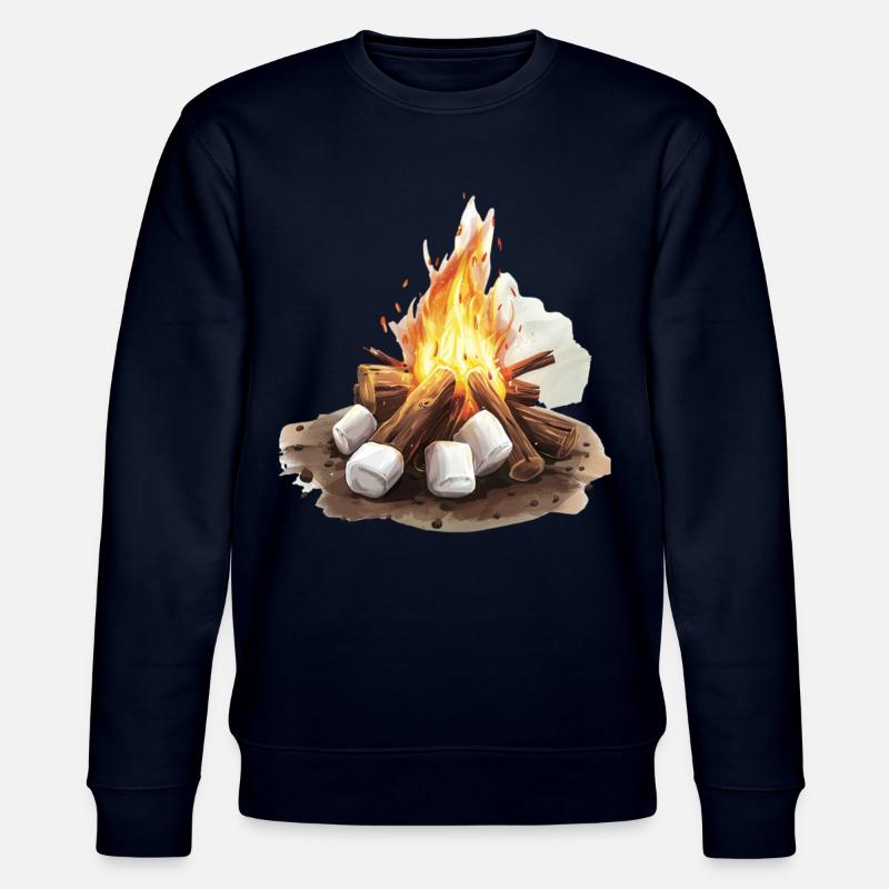 Cozy campfire with marshmallows - Stanley/Stella CHANGER Unisex Organic Sweatshirt - navy