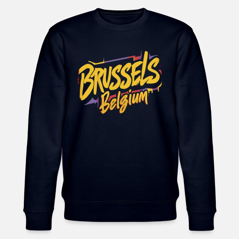 Mémoire souvenir de Varsovie Pologne - Sweat bio CHANGER Stanley/Stella Unisexe - marine
