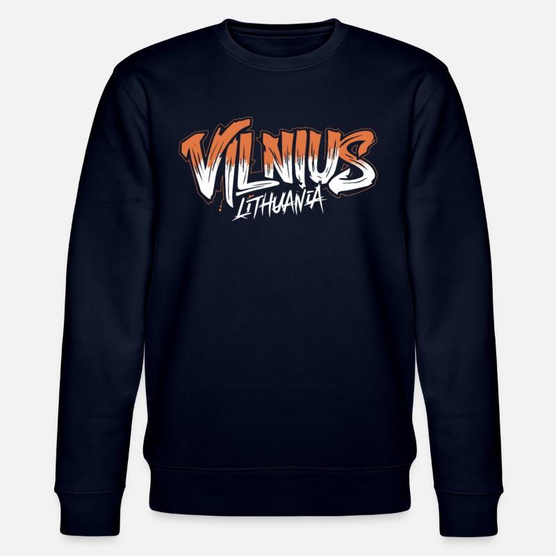 Vilnius Lituanie Souvenir - Sweat bio CHANGER Stanley/Stella Unisexe - marine