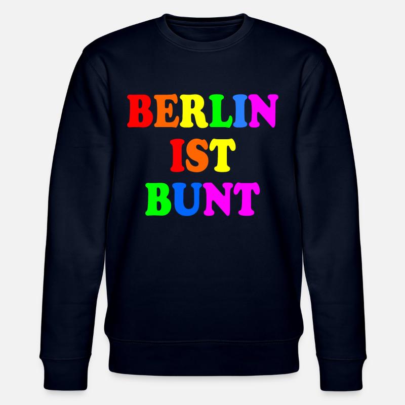 Berlin ist bunt - Stanley/Stella Unisex Bio-Sweatshirt CHANGER  - Navy