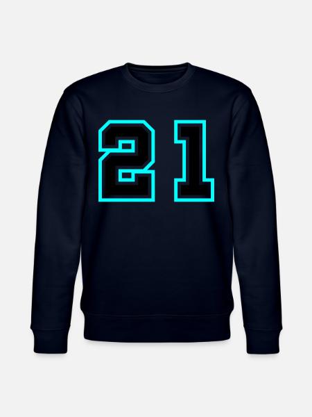 21 Number symbol - Stanley/Stella CHANGER Unisex Organic Sweatshirt - navy