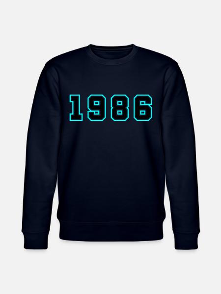 1986 Year Birthday - Stanley/Stella CHANGER Unisex Organic Sweatshirt - navy